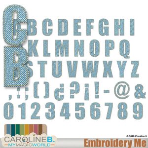 Embroidery Me Alphabet Set