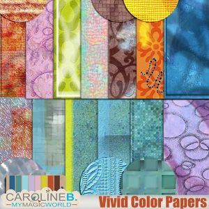 Vivid Color Papers Set