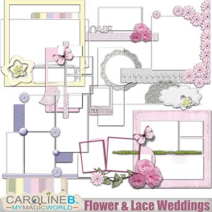 Flower And Lace Weddings Clusters 01