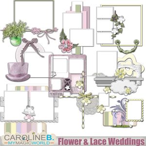 Flower And Lace Weddings Clusters 02