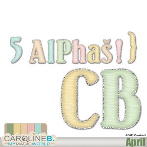 April - Alphabet Set
