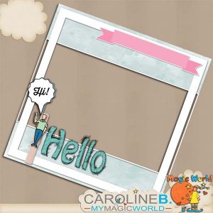 Hello 12x12 QuickPage 01