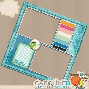 Hello 12x12 QuickPage 03