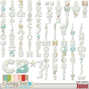 June - Alphabet Set (117 pieces)