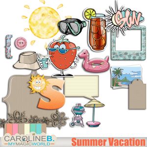Summer Vacation Elements