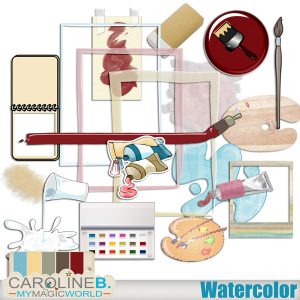 Watercolor - Elements Set