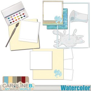 Watercolor - Clusters Set