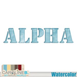 Watercolor - Monograms 2