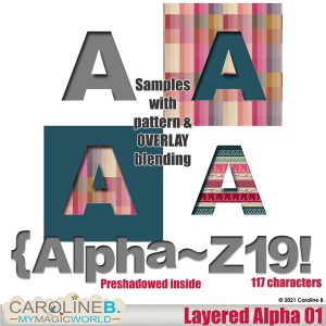 Layered Alphabet Set 01