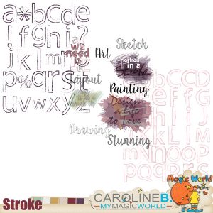 Stroke - Alphabet Set