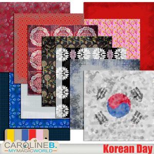 Korean Day - Papers Set