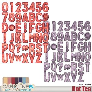 Hot Tea - Alphabet Set