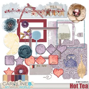 Hot Tea - Embellishments Set
