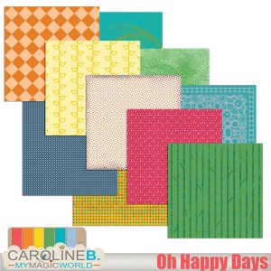 Oh Happy Days Papers 05 Patterned