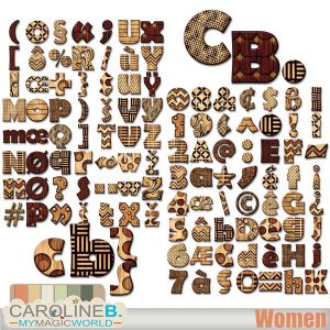 Women - Alphabet Set