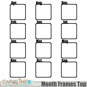 Month Frames Top (12 EL)