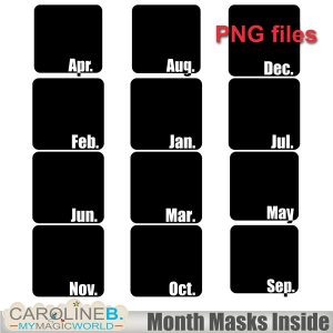 Month Masks Inside (12 EL)
