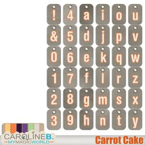 Carrot Cake Alphabet