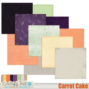 Carrot Cake Papers Set 3