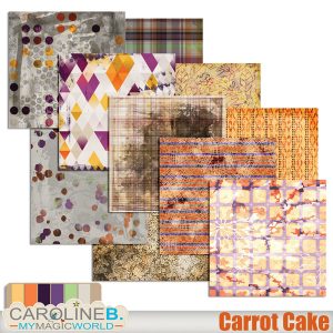 Carrot Cake Papers Set 5