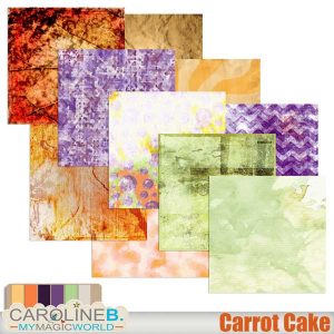 Carrot Cake Papers Set #1