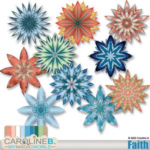 Faith - Flowers Set