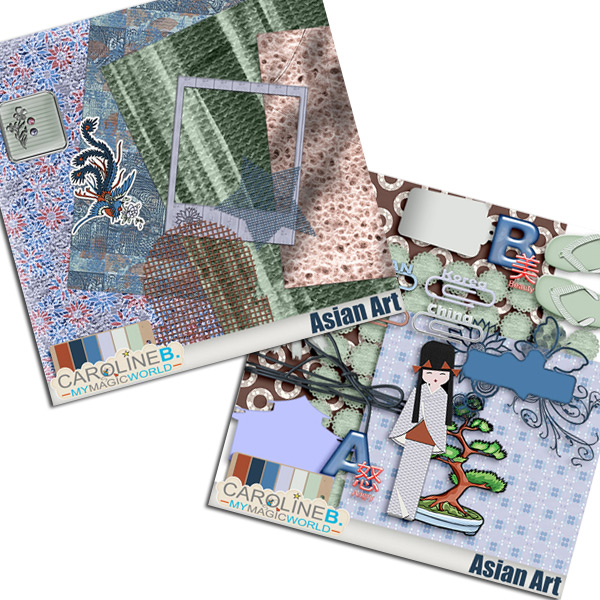 Asian Art - Bundle of 2 mini sets