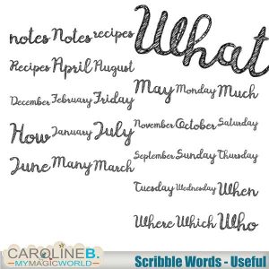 Scribble Words Useful