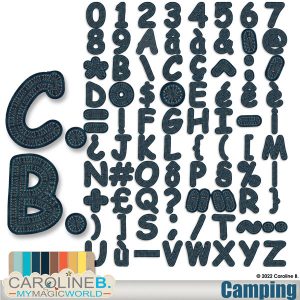 Camping Alphabet Set