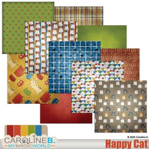 Happy Cat Papers Set 01