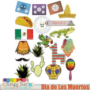 Dia de los Muertos Element Set