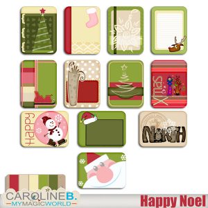 Happy Noel Journal Cards