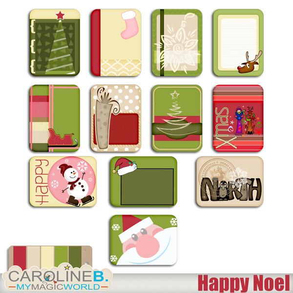 Happy Noel Journal Cards
