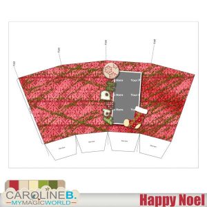 Happy Noel Pop Corn Box