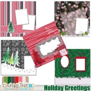 Holiday Greetings 12x12 QuickPages