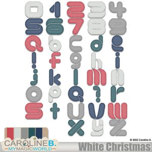 White Christmas Alphabet