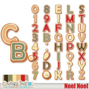 Noël Noël Alphabet Set