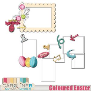 Coloured Easter Clusters