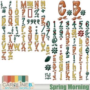 Spring Morning Alphabet Set