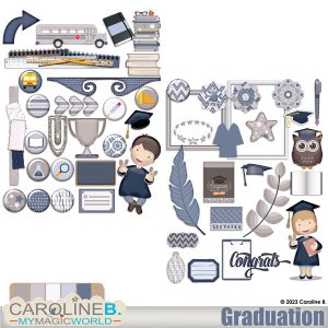 Graduation Elements Set