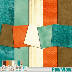 Pow Wow Plain Papers Set