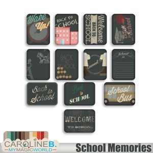 School Memories Journal Cards