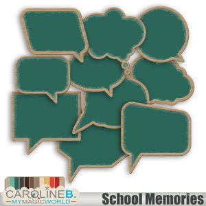 School Memories Journaling Bubbles
