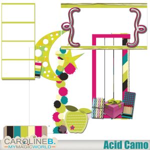 Acid Camo Clusters Set