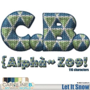 Let It Snow Alphabet Set