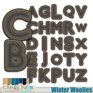 Winter Woolies Alphabet Set