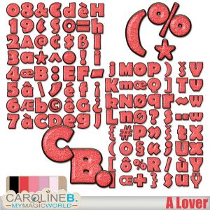 A Lover Alphabet Set