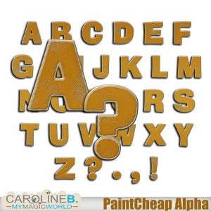 PaintCheap Alphabet Set