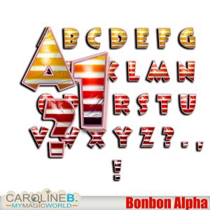 Bonbon Alphabet Set [40AL]