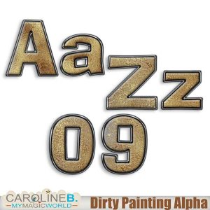 Dirty Painting Alphabet Set
